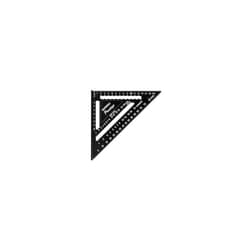 Prestige Metric Quick Roofing Square Black Aluminium - 180mm