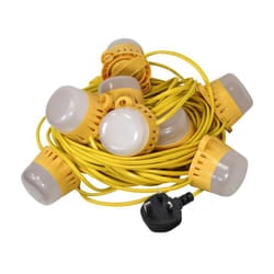 Faithfull Power Plus FPPSLFEST22 Festoon Lights 10 LED Bulbs 240V 22m FPPSLFEST22 |