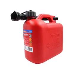 5 Litre Plastic Fuel Can - Red. Complies with: UN/16/1558/23