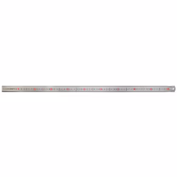 Matt Silver Hardened Stainless Steel Ruler (Metric) 1M