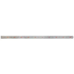 Matt Silver Hardened Stainless Steel Ruler (Metric) 1M