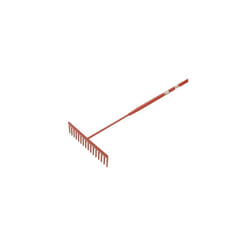 Faithfull FAIASP Asphalt Rake 16 Flat Teeth - Tubular Steel Shaft