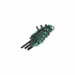 Faithfull FAIHKS8AF Hexagon Key Short Arm Set of 8 Imperial (1/16 - 1/4in)
