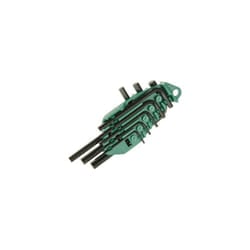 Faithfull FAIHKS8AF Hexagon Key Short Arm Set of 8 Imperial (1/16 - 1/4in)