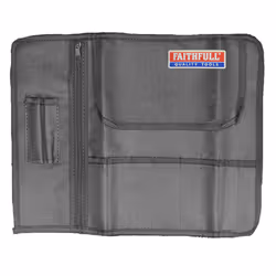 8 Pocket Leather Tool & Chisel Holder Storage Roll Pouch Faithfull FAILCR8