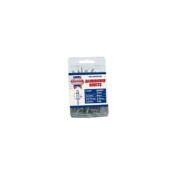 Faithfull FAIAR4S100 Aluminium Rivets 4mm x 7mm Short Pre-Pack of 100