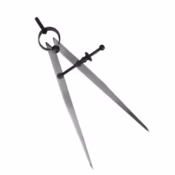 Spring Divider Adjustable Leg Caliper 6Inch 150mm  Carbon Steel Faithfull FAIDIV6