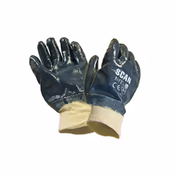 Scan Nitrile Knitwrist Heavy-Duty Gloves SCAGLONIT