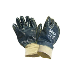 Scan Nitrile Knitwrist Heavy-Duty Gloves SCAGLONIT
