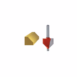 Faithfull FAIRB81 Router Bit TCT 45° Chamfer 1/4in Shank