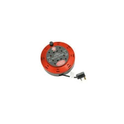 Faithfull FPPCR10M10A Cable Reel 230 Volt 10 Metre 10 Amp 4 Socket