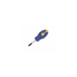 Faithfull FAISDPZ2S Soft-Grip Screwdriver Pozidriv Tip PZ2 x 40mm Stubby