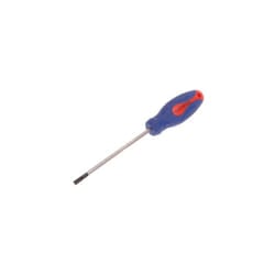 Faithfull FAISDP100 Soft-Grip Screwdriver Slotted Parallel Tip 4mm x 100mm