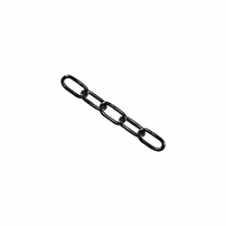 Faithfull FAICHBL430 Black Japanned Chain 4mm x 30m Reel - Max Load 120kg
