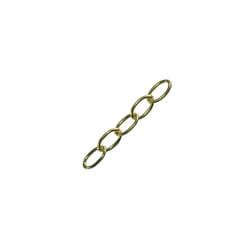 Faithfull FAICHOP23 Oval Chain 2.3mm x 10m Polished Brass