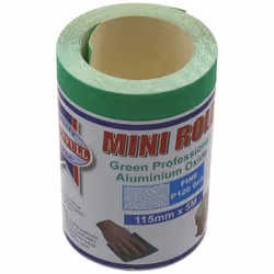 Faithfull AR5120G Aluminium Oxide Paper Roll 115mm x 5m 120g - Green