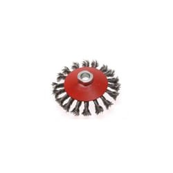 Faithfull FAIWBTC100MC Conical Wire Brush 100mm x M10 x 1.5 0.50mm Wire