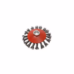 Faithfull FAIWBTC115 Conical Wire Brush 115mm x M14 x 2 0.50mm Wire