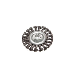 Faithfull FAIWBCT115 Circular Wire Brush 115mm x 12 x M14 x 2 0.35mm Wire