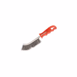 Faithfull FAIWBHANDS Wire Scratch Brush Steel Red Handle