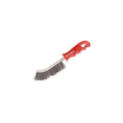 Faithfull FAIWBHANDS Wire Scratch Brush Steel Red Handle