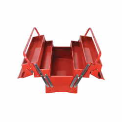 Faithfull Metal Cantilever Toolbox - 5 Tray 40cm (16in) FAITBC517