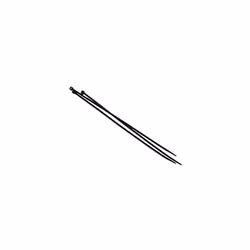 Faithfull FAICT250B Cable Ties Black 250mm x 4.8mm Pack of 100