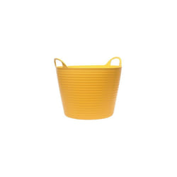 Faithfull FAIFLEX42Y Heavy-Duty Polyethylene Flex Tub 42 Litres Yellow