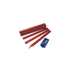 Faithfull FAICPR12S Carpenter's Pencils Tube (Tube of 12 + Sharpener)