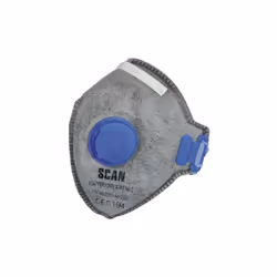 Scan - Fold Flat Disposable Odour Mask Valved FFP2 Protection (Pack 3)