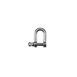 Faithfull FAICHDS60 D Shackle Zinc Plated 6mm (Pack of 4)