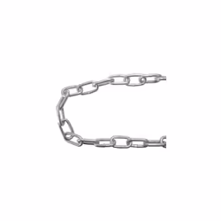 Faithfull FAICHGL525 Galvanised Chain Link 5 x 28mm x 25m Reel - Max Load 160kg