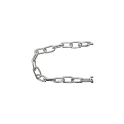 Faithfull FAICHGL525 Galvanised Chain Link 5 x 28mm x 25m Reel - Max Load 160kg