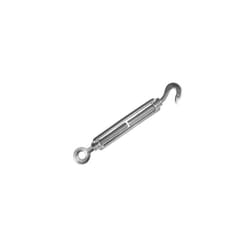 Faithfull FAICHSCREW6 Straining Screw 6mm Hook & Eye Galvanised 89mm