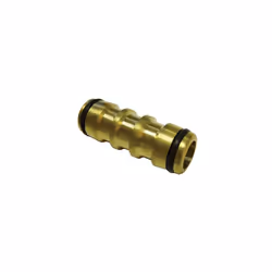 Faithfull FAIHOSEJOIN Brass Two Way Hose Coupling 12.5mm (1/2in)