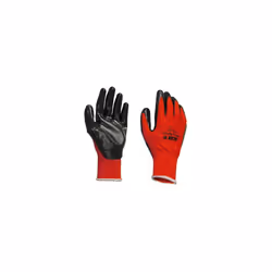 Scan 2ANK33L-24 Palm Dipped Black Nitrile Glove - Large - L