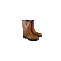 ) Scan 2SCL36E Texas Dual Density Lined Rigger Boots Tan UK 10 Euro 44 - 9 (Adults'