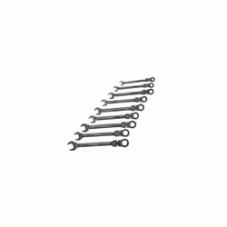 Faithfull FAISPARAT9S Ratchet Combination Spanner Flex Head Set of 9