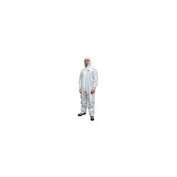 Scan CHEMSPLASH LAR Chemical Splash Resistant Disposable Coverall White Type 5/6 39-42in - L - XL