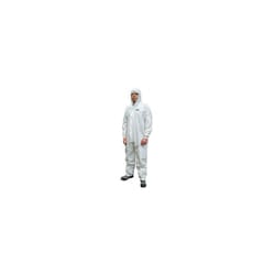 Scan CHEMSPLASH LAR Chemical Splash Resistant Disposable Coverall White Type 5/6 39-42in - L - XL