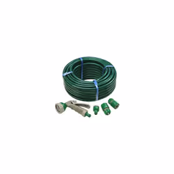 Faithfull FAIHOSE15AV PVC Reinforced Hose 15 Metre Fittings & Spray Gun