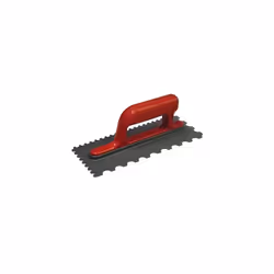 Faithfull FAISGTNOTP Notched Trowel Round 4mm & 7mm Plastic Handle 11 x 4.1/2in
