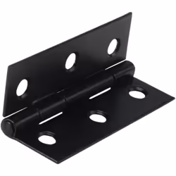 Forge 75mm Butt Hinge with Powder Coated Finish - Black (Pack of 2)
