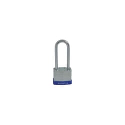 Faithfull FAIPLLAM40LS Laminated Steel Padlock 40mm Long Shackle 3 Keys