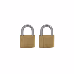 Faithfull FAIPLB40KA Brass Padlock Keyed Alike 2 x 40mm