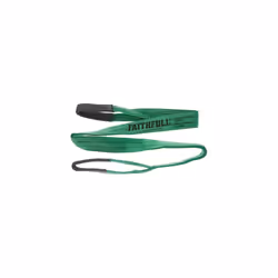 Faithfull XLP-02 2 METRE Lifting Sling Green 2 Tonne 60mm x 2m