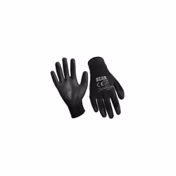 Scan SCAGLOPU12 Black PU Coated Gloves Size 9 (L) (Pack of 12) - M