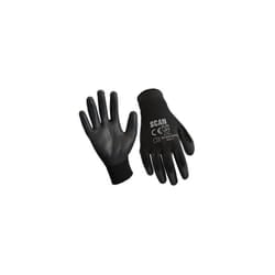 Scan SCAGLOPU12 Black PU Coated Gloves Size 9 (L) (Pack of 12) - M