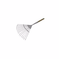 Faithfull FAIPRESLRSS Prestige Stainless Steel Lawn Rake Ash Handle