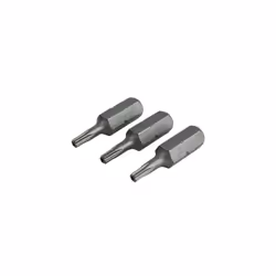 Faithfull FAISBT1025S Security S2 Grade Steel Screwdriver Bits T10SÃÂ xÃÂ 25mm (Pack 3)